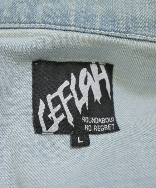 LEFLAH（レフラー）デニムジャケット 青 サイズ:L メンズ/2200684043074