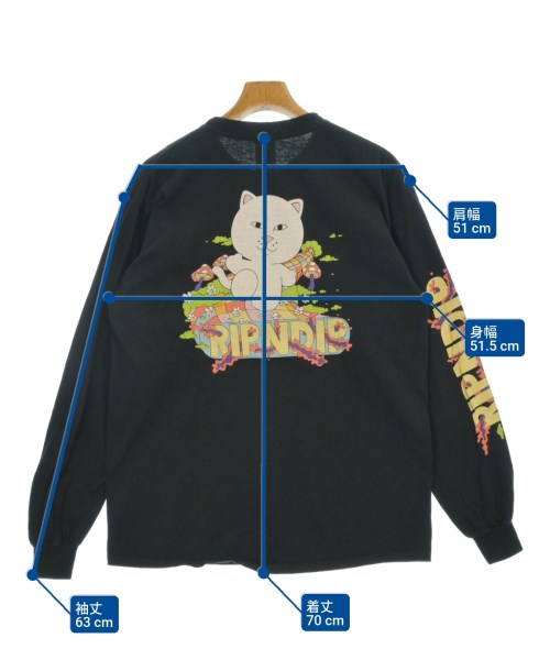 RIPNDIP（リップンディップ）Tシャツ・カットソー 黒 サイズ:L メンズ/2200652007176