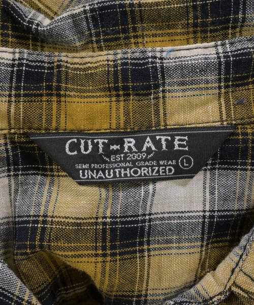 CUTRATE（カットレイト）カジュアルシャツ 黄 サイズ:L メンズ/2200604296108