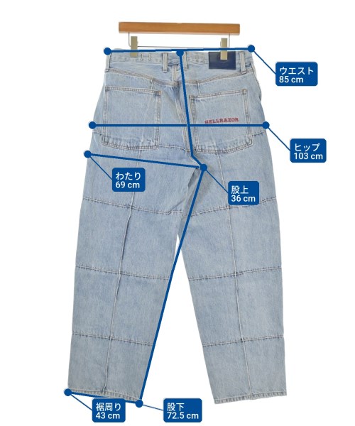 HELLRAZOR（ヘルレイザー）デニムパンツ 青 サイズ:L メンズ/2200668225120