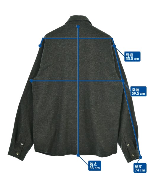 HELLRAZOR（ヘルレイザー）カジュアルシャツ グレー サイズ:XL メンズ/2200671033071