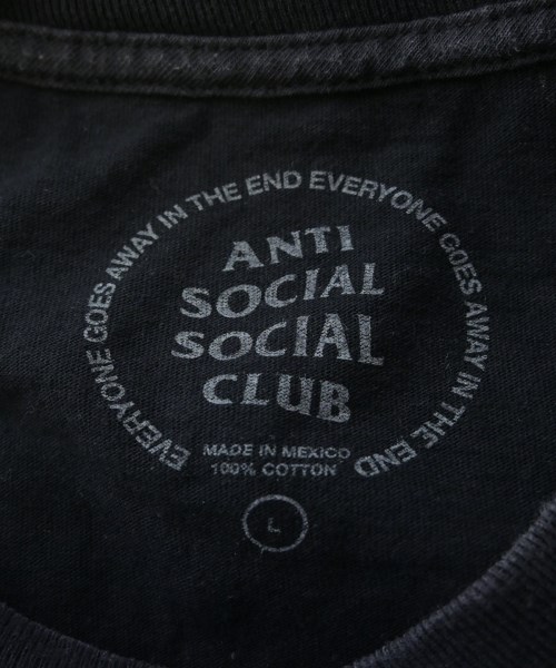 ANTI SOCIAL SOCIAL CLUB（アンチソーシャルソーシャルクラブ）Tシャツ・カットソー 黒 サイズ:L メンズ/2200640440046
