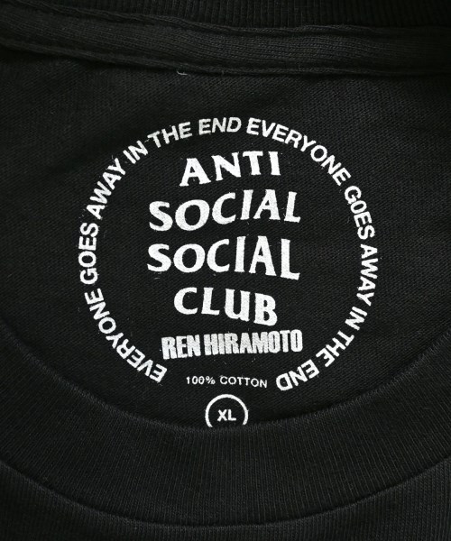 ANTI SOCIAL SOCIAL CLUB（アンチソーシャルソーシャルクラブ）Tシャツ・カットソー 黒 サイズ:XL メンズ/2200643252011