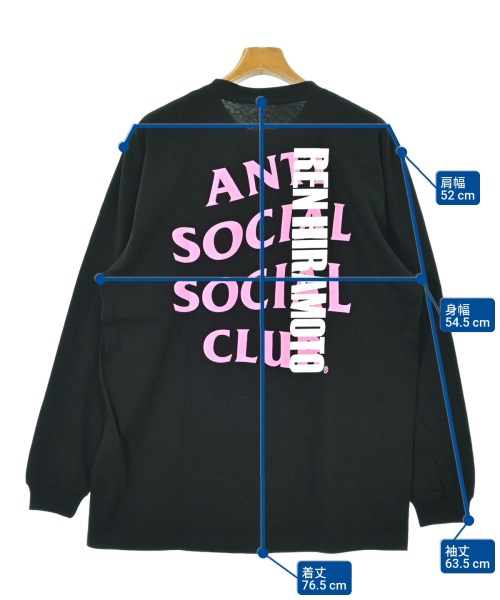 ANTI SOCIAL SOCIAL CLUB（アンチソーシャルソーシャルクラブ）Tシャツ・カットソー 黒 サイズ:XL メンズ/2200643252011