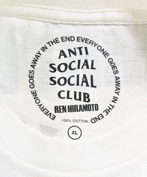 ANTI SOCIAL SOCIAL CLUB（アンチソーシャルソーシャルクラブ）Tシャツ・カットソー 白 サイズ:XL メンズ/2200643252028