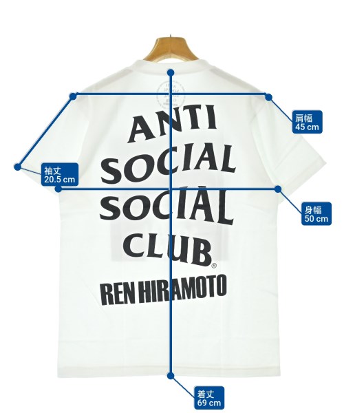 ANTI SOCIAL SOCIAL CLUB（アンチソーシャルソーシャルクラブ）Tシャツ・カットソー 白 サイズ:M メンズ/2200643252042