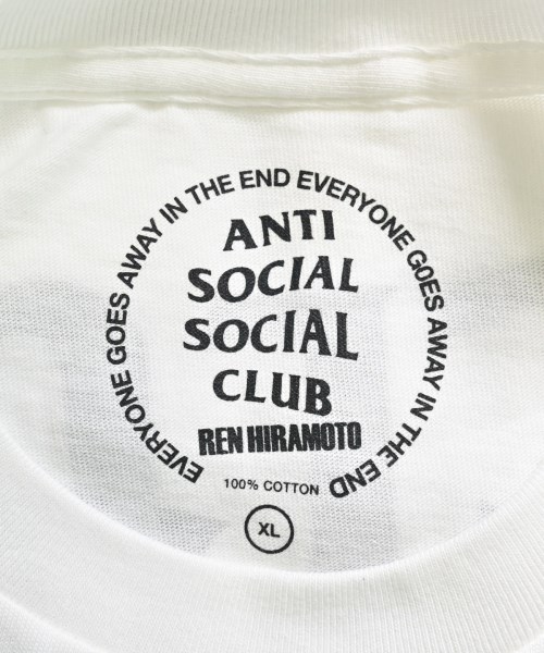 ANTI SOCIAL SOCIAL CLUB（アンチソーシャルソーシャルクラブ）Tシャツ・カットソー 白 サイズ:XL メンズ/2200643252073