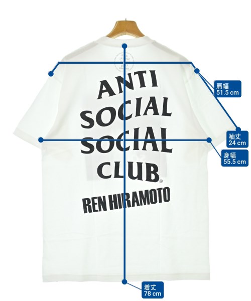 ANTI SOCIAL SOCIAL CLUB（アンチソーシャルソーシャルクラブ）Tシャツ・カットソー 白 サイズ:XL メンズ/2200643252073