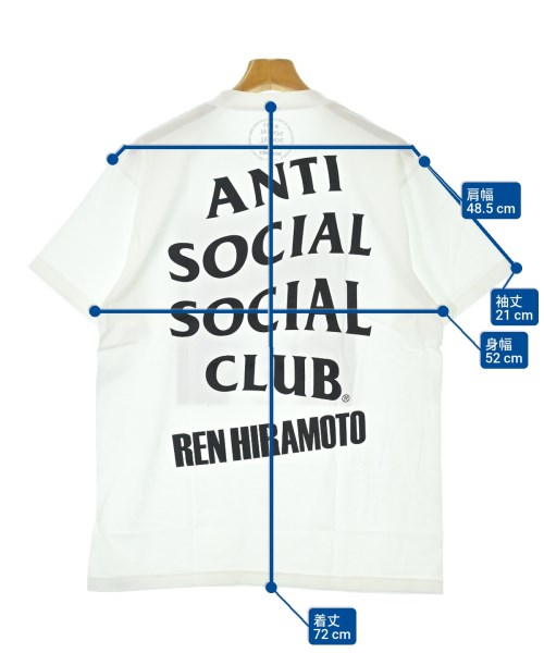 ANTI SOCIAL SOCIAL CLUB（アンチソーシャルソーシャルクラブ）Tシャツ・カットソー 白 サイズ:L メンズ/2200643252080