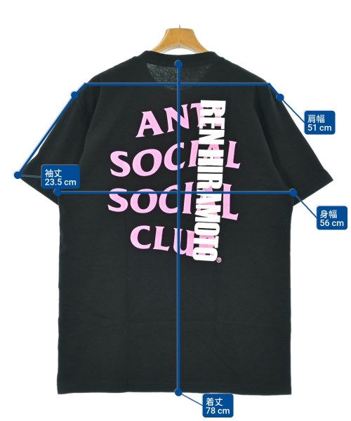 ANTI SOCIAL SOCIAL CLUB（アンチソーシャルソーシャルクラブ）Tシャツ・カットソー 黒 サイズ:XL メンズ/2200643252097