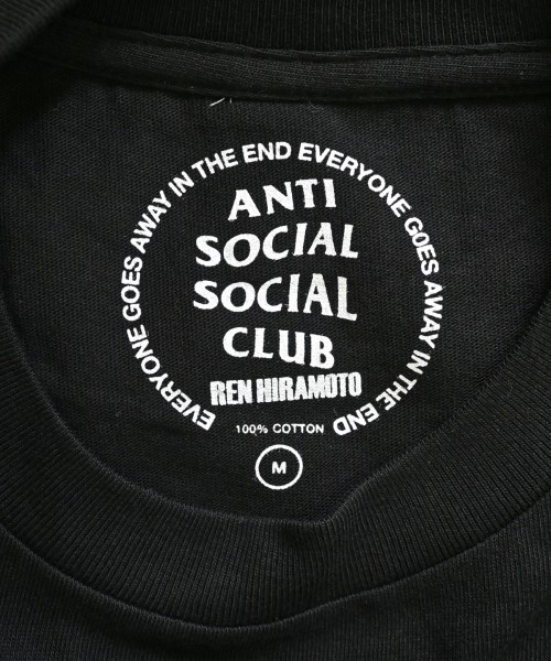 ANTI SOCIAL SOCIAL CLUB（アンチソーシャルソーシャルクラブ）Tシャツ・カットソー 黒 サイズ:M メンズ/2200643252103