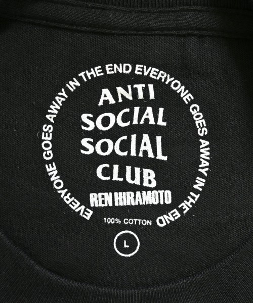 ANTI SOCIAL SOCIAL CLUB（アンチソーシャルソーシャルクラブ）Tシャツ・カットソー 黒 サイズ:L メンズ/2200643252110