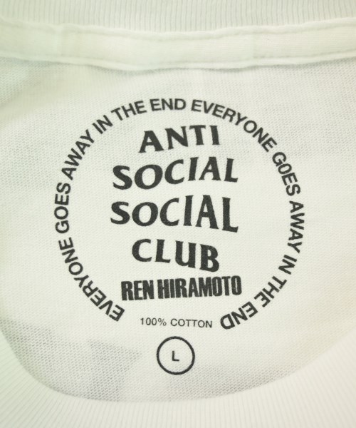 ANTI SOCIAL SOCIAL CLUB（アンチソーシャルソーシャルクラブ）Tシャツ・カットソー 白 サイズ:L メンズ/2200643475137