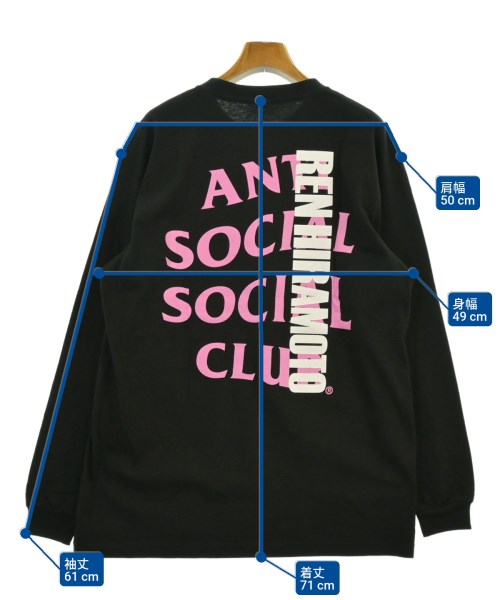 ANTI SOCIAL SOCIAL CLUB（アンチソーシャルソーシャルクラブ）Tシャツ・カットソー 黒 サイズ:L メンズ/2200643475144