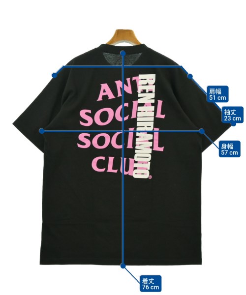 ANTI SOCIAL SOCIAL CLUB（アンチソーシャルソーシャルクラブ）Tシャツ・カットソー 黒 サイズ:XL メンズ/2200643475151