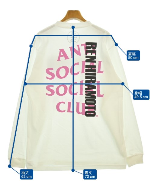 ANTI SOCIAL SOCIAL CLUB（アンチソーシャルソーシャルクラブ）Tシャツ・カットソー 白 サイズ:L メンズ/2200643475182