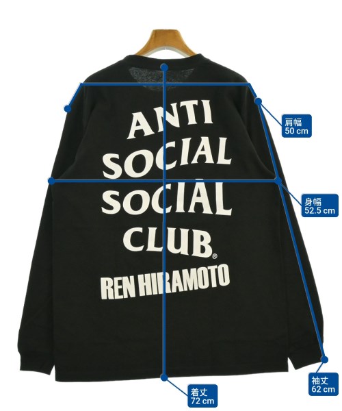 ANTI SOCIAL SOCIAL CLUB（アンチソーシャルソーシャルクラブ）Tシャツ・カットソー 黒 サイズ:L メンズ/2200643475236