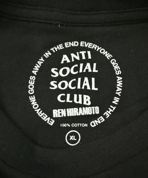 ANTI SOCIAL SOCIAL CLUB（アンチソーシャルソーシャルクラブ）Tシャツ・カットソー 黒 サイズ:XL メンズ/2200643475250