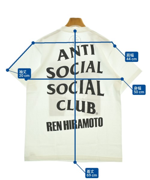 ANTI SOCIAL SOCIAL CLUB（アンチソーシャルソーシャルクラブ）Tシャツ・カットソー 白 サイズ:M メンズ/2200643475274