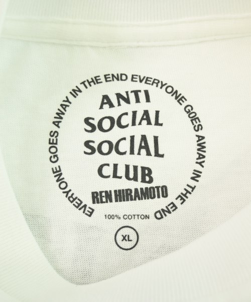 ANTI SOCIAL SOCIAL CLUB（アンチソーシャルソーシャルクラブ）Tシャツ・カットソー 白 サイズ:XL メンズ/2200643475304