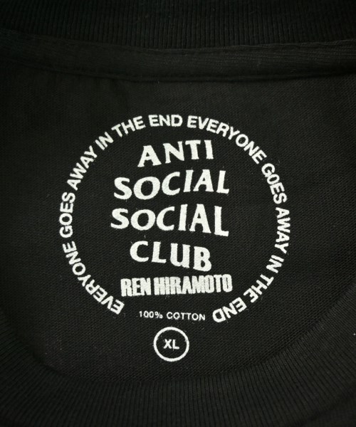 ANTI SOCIAL SOCIAL CLUB（アンチソーシャルソーシャルクラブ）Tシャツ・カットソー 黒 サイズ:XL メンズ/2200643475342