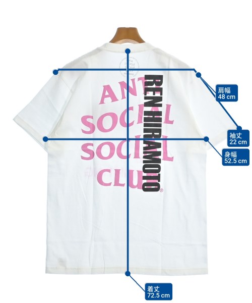 ANTI SOCIAL SOCIAL CLUB（アンチソーシャルソーシャルクラブ）Tシャツ・カットソー 白 サイズ:L メンズ/2200643475380