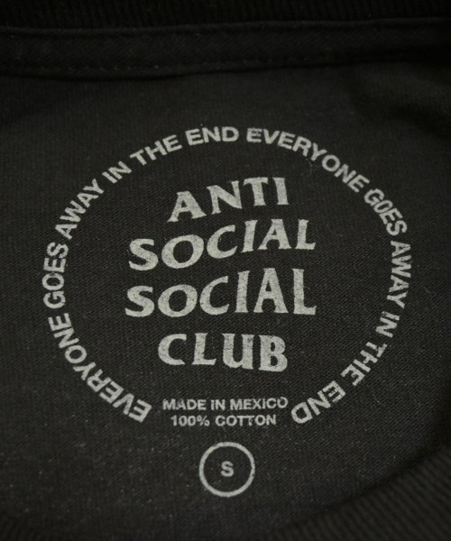 ANTI SOCIAL SOCIAL CLUB（アンチソーシャルソーシャルクラブ）Tシャツ・カットソー 黒 サイズ:S メンズ/2200672219221