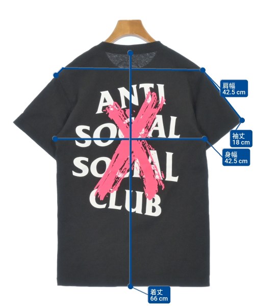 ANTI SOCIAL SOCIAL CLUB（アンチソーシャルソーシャルクラブ）Tシャツ・カットソー 黒 サイズ:S メンズ/2200672219221