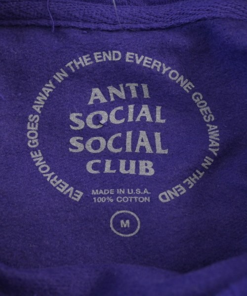 ANTI SOCIAL SOCIAL CLUB（アンチソーシャルソーシャルクラブ）パーカー 紫 サイズ:M メンズ/2200700536023