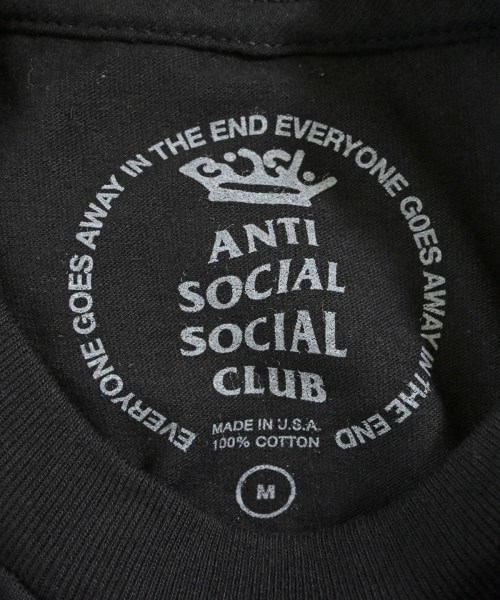 ANTI SOCIAL SOCIAL CLUB（アンチソーシャルソーシャルクラブ）Tシャツ・カットソー 黒 サイズ:M メンズ/2200700536047