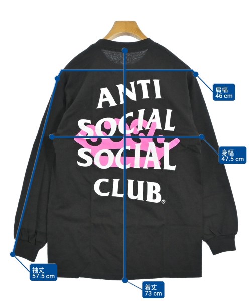 ANTI SOCIAL SOCIAL CLUB（アンチソーシャルソーシャルクラブ）Tシャツ・カットソー 黒 サイズ:M メンズ/2200700536047