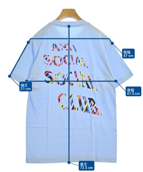 ANTI SOCIAL SOCIAL CLUB（アンチソーシャルソーシャルクラブ）Tシャツ・カットソー 青 サイズ:M メンズ/2200700536061