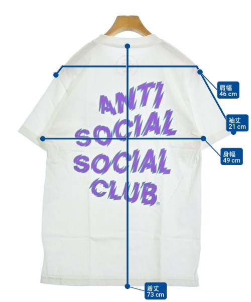 ANTI SOCIAL SOCIAL CLUB（アンチソーシャルソーシャルクラブ）Tシャツ・カットソー 白 サイズ:M メンズ/2200700536078