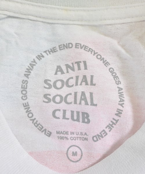 ANTI SOCIAL SOCIAL CLUB（アンチソーシャルソーシャルクラブ）Tシャツ・カットソー 白 サイズ:M メンズ/2200700536092