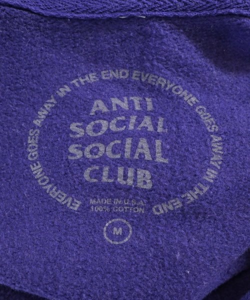 ANTI SOCIAL SOCIAL CLUB（アンチソーシャルソーシャルクラブ）パーカー 紫 サイズ:M メンズ/2200701004040