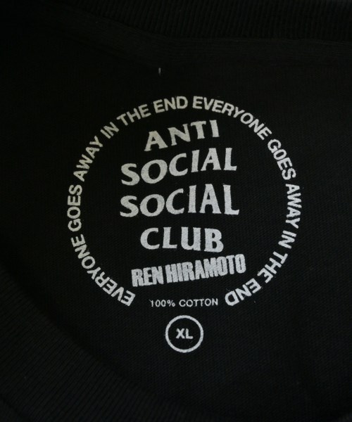 ANTI SOCIAL SOCIAL CLUB（アンチソーシャルソーシャルクラブ）Tシャツ・カットソー 黒 サイズ:XL メンズ/2200645045017