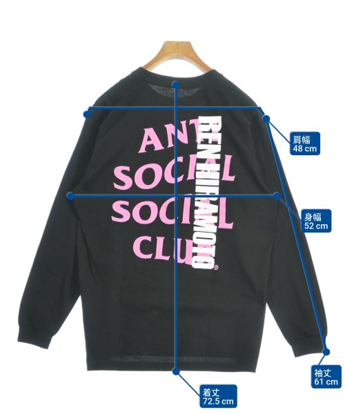 ANTI SOCIAL SOCIAL CLUB（アンチソーシャルソーシャルクラブ）Tシャツ・カットソー 黒 サイズ:L メンズ/2200645045024