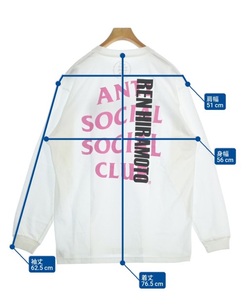 ANTI SOCIAL SOCIAL CLUB（アンチソーシャルソーシャルクラブ）Tシャツ・カットソー 白 サイズ:XL メンズ/2200645045031