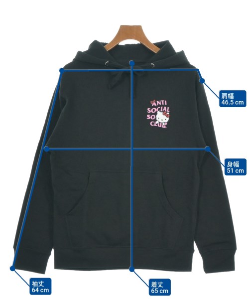 ANTI SOCIAL SOCIAL CLUB（アンチソーシャルソーシャルクラブ）パーカー 黒 サイズ:S メンズ/2200634044021