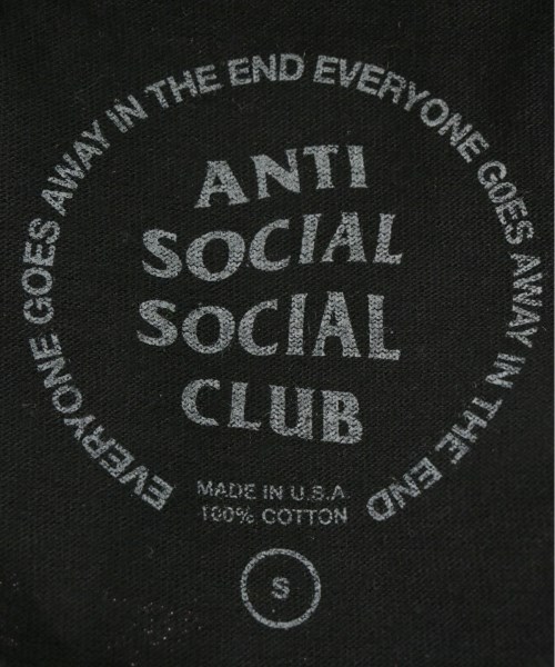 ANTI SOCIAL SOCIAL CLUB（アンチソーシャルソーシャルクラブ）Tシャツ・カットソー 黒 サイズ:S メンズ/2200634044045