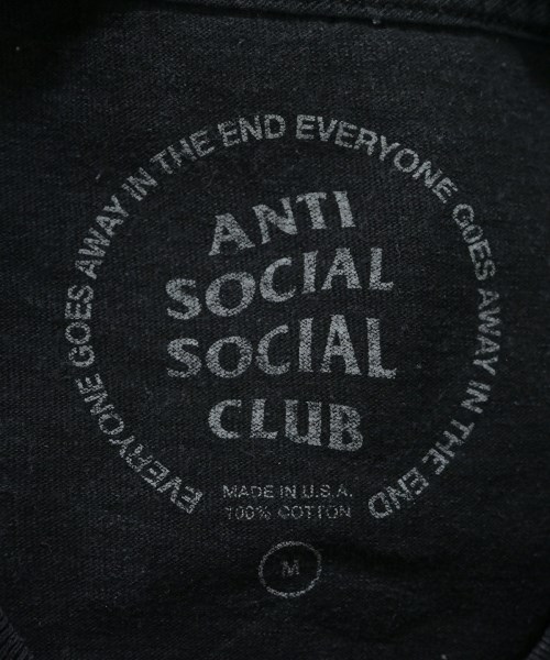 ANTI SOCIAL SOCIAL CLUB（アンチソーシャルソーシャルクラブ）Tシャツ・カットソー 黒 サイズ:M メンズ/2200647158173