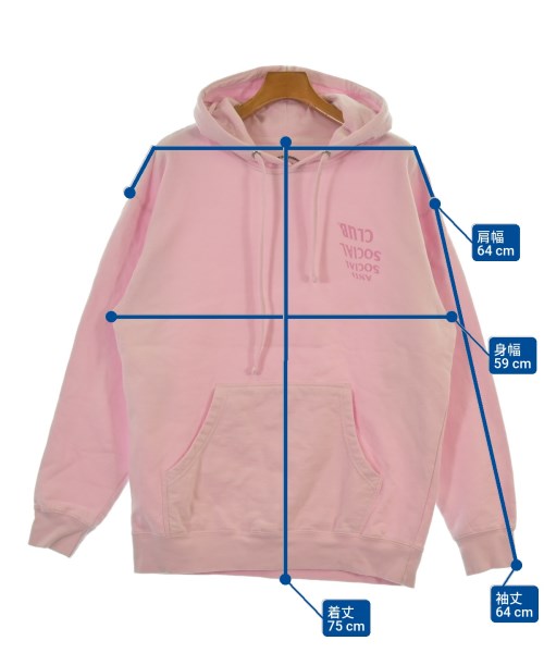 ANTI SOCIAL SOCIAL CLUB（アンチソーシャルソーシャルクラブ）パーカー ピンク サイズ:L メンズ/2200648818014