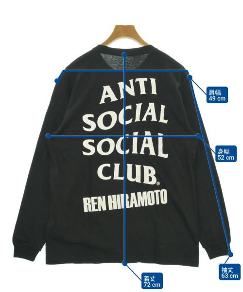 ANTI SOCIAL SOCIAL CLUB（アンチソーシャルソーシャルクラブ）Tシャツ・カットソー 黒 サイズ:L メンズ/2200703619198