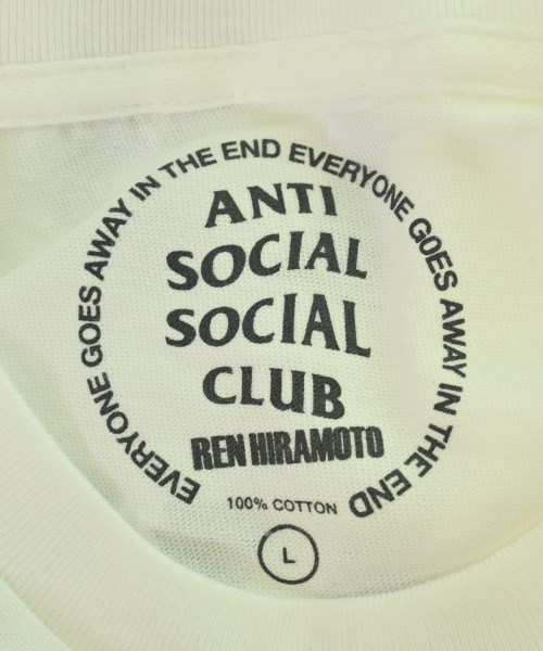 ANTI SOCIAL SOCIAL CLUB（アンチソーシャルソーシャルクラブ）Tシャツ・カットソー 白 サイズ:L メンズ/2200703619211