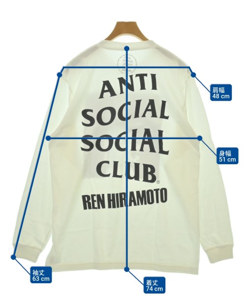 ANTI SOCIAL SOCIAL CLUB（アンチソーシャルソーシャルクラブ）Tシャツ・カットソー 白 サイズ:L メンズ/2200703619211