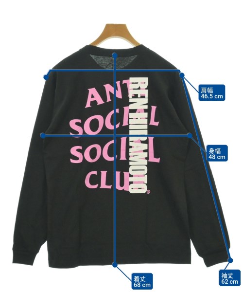 ANTI SOCIAL SOCIAL CLUB（アンチソーシャルソーシャルクラブ）Tシャツ・カットソー 黒 サイズ:M メンズ/2200703619228