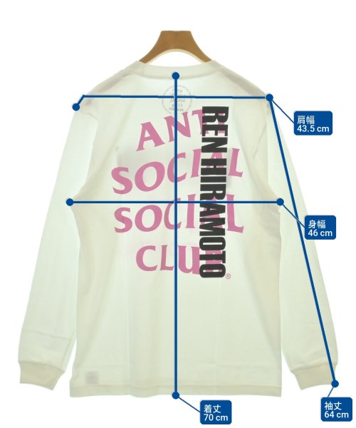 ANTI SOCIAL SOCIAL CLUB（アンチソーシャルソーシャルクラブ）Tシャツ・カットソー 白 サイズ:M メンズ/2200703619259