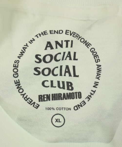 ANTI SOCIAL SOCIAL CLUB（アンチソーシャルソーシャルクラブ）Tシャツ・カットソー 白 サイズ:XL メンズ/2200703619303