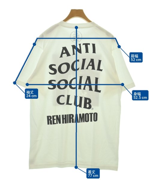 ANTI SOCIAL SOCIAL CLUB（アンチソーシャルソーシャルクラブ）Tシャツ・カットソー 白 サイズ:XL メンズ/2200703619303