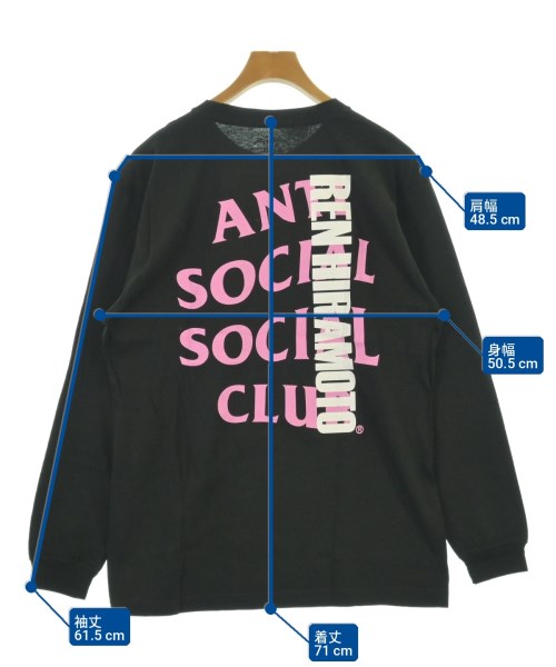 ANTI SOCIAL SOCIAL CLUB（アンチソーシャルソーシャルクラブ）Tシャツ・カットソー 黒 サイズ:L メンズ/2200703619310